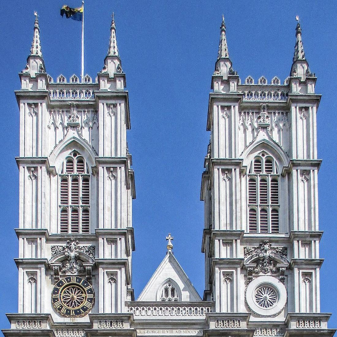 The west towers of Westminster Abbey