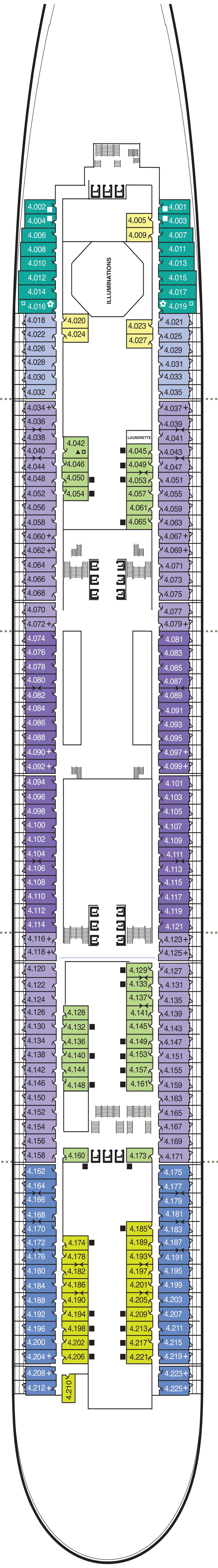 Deck 4 plan, front half