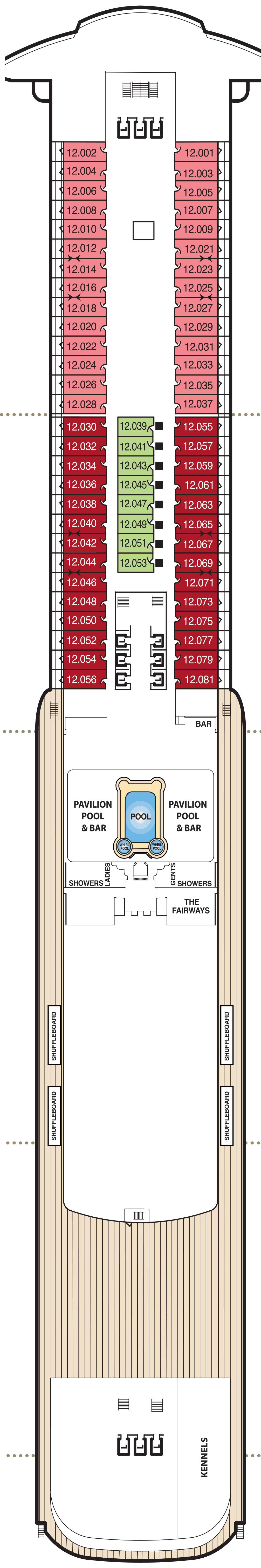 Deck 12 plan, front half