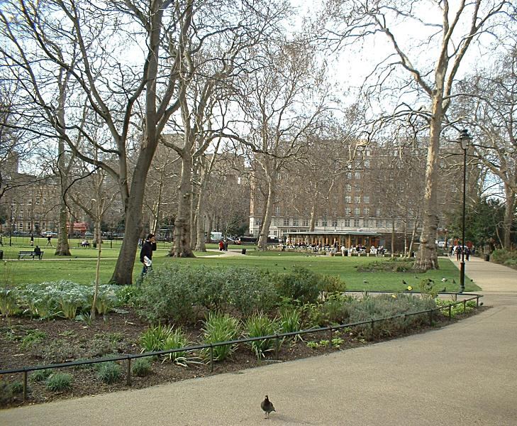 Russell Square gardens in Bloomsbury