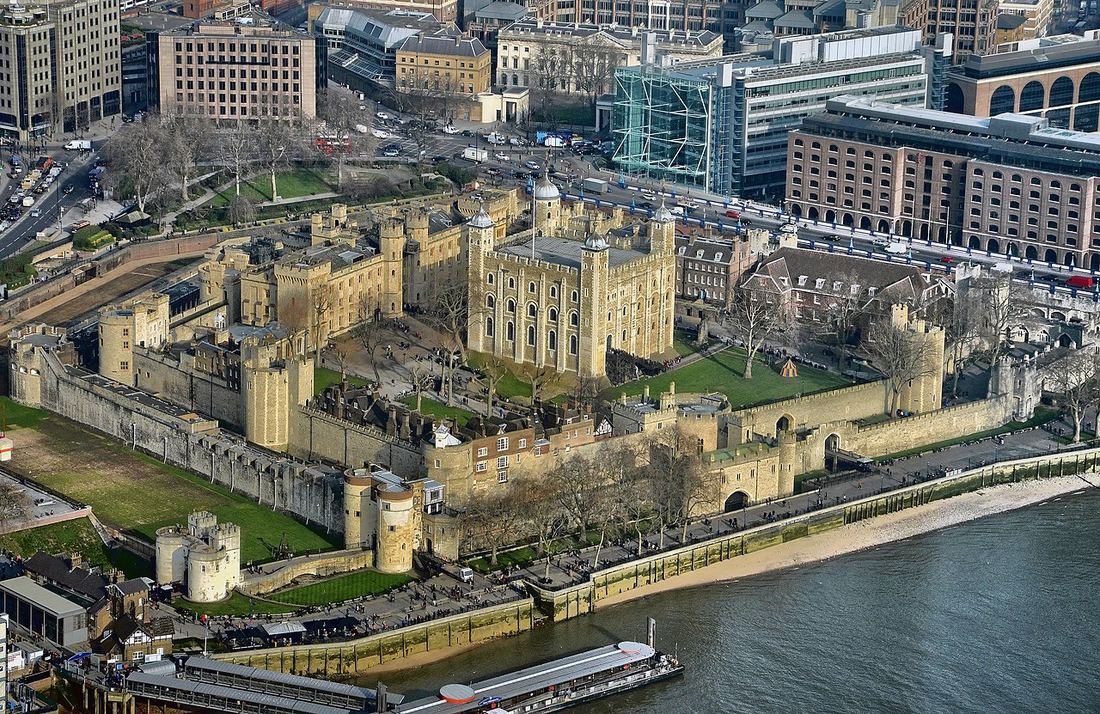 The Tower of London from above