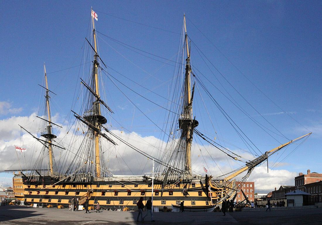 HMS Victory in dry dock